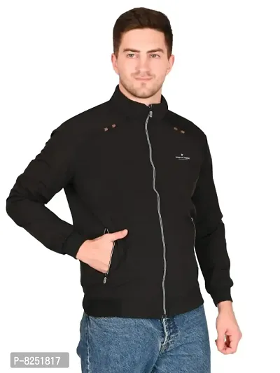 Classy Cotton Solid Jackets for Men-thumb0