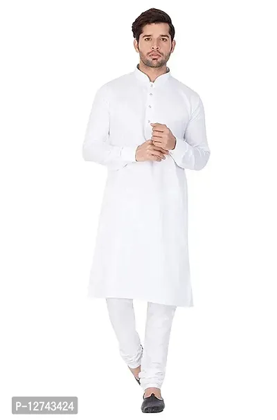 YOUTH ROBE Mens Cotton Solid Straight Ethnic Wear Kurta Pajama Set