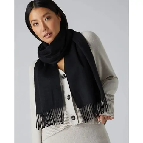 Winter Wear Acrylic Woolen Muffler/Scarf For  Women Warm lightweight