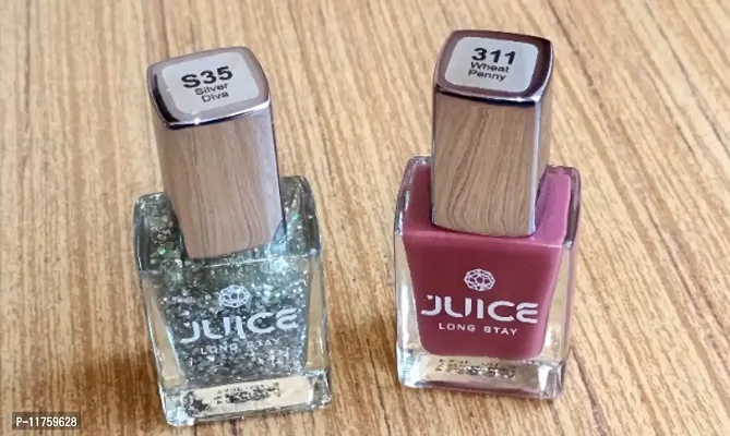 Juice Nail Polish S35 Silver  With  Wheat penny  311