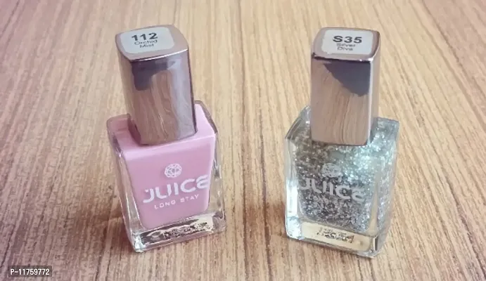 Juice Nail Polish S35 Silver  With  Orchid Mist 112