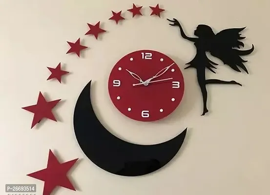 Designer Multicoloured Wood Analog Wall Clock