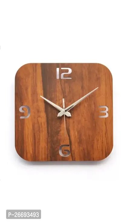 Designer Brown Wood Analog Wall Clock