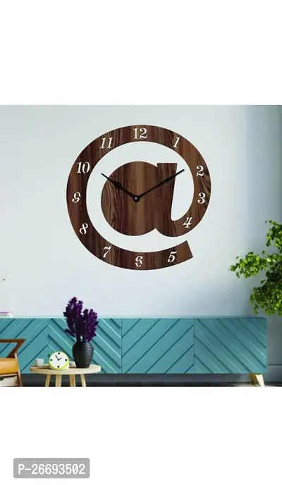 Designer Brown Wood Analog Wall Clock