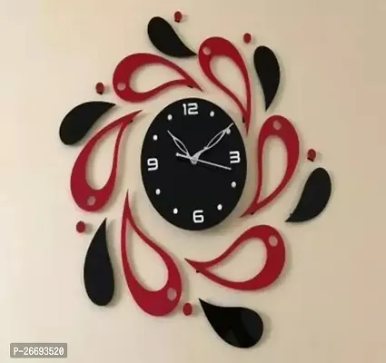 Designer Multicoloured Wood Analog Wall Clock-thumb0