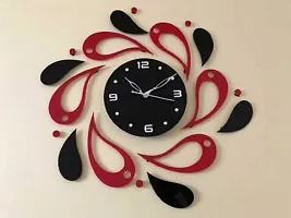 Designer Multicoloured Wood Analog Wall Clock-thumb1