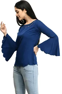 Elegant Crepe Solid Top For Women And Girls- Pack Of 2-thumb3