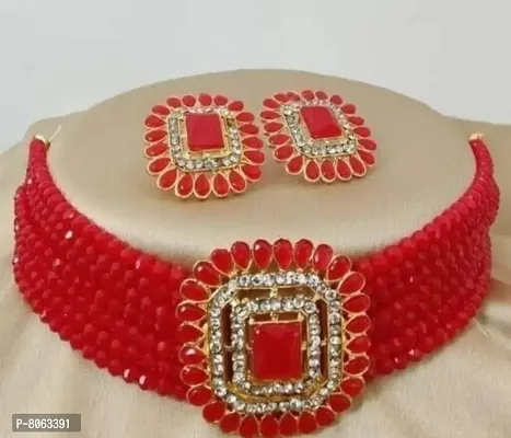 Stylish Fancy Alloy Kundan Jewellery Set For Women-thumb0