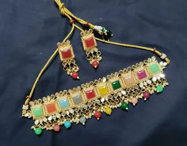 Alloy Kundan Jewellery Set