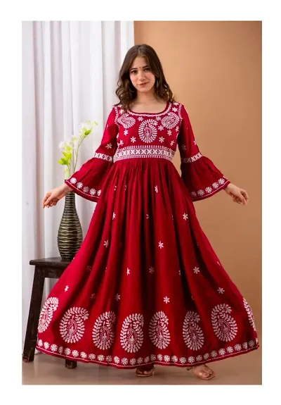 Rayon Anarkali Kurtis