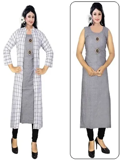 Women's Rayon Kurti with Shrug