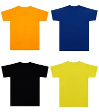 Stylish Cotton Printed Multicoloured T-shirt For Baby Boys Pack Of 4-thumb1