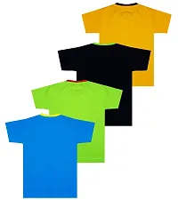 Stylish Cotton Printed Multicoloured T-shirt For Baby Boys Pack Of 4-thumb1