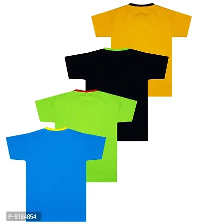 Stylish Cotton Printed Multicoloured T-shirt For Baby Boys Pack Of 4-thumb2