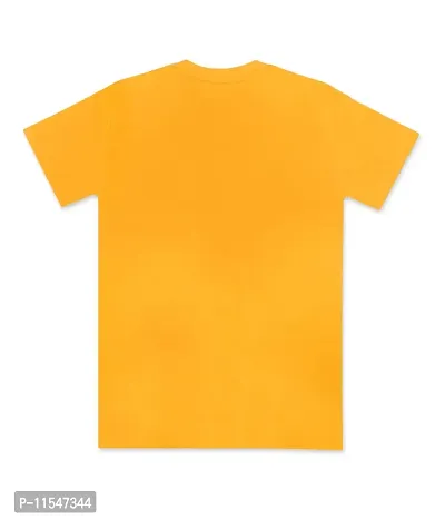 SILVER FANG Boys Cut & Sew Half Sleeve Regular Fit T-Shirt Cotton T-Shirt Yellow-thumb2