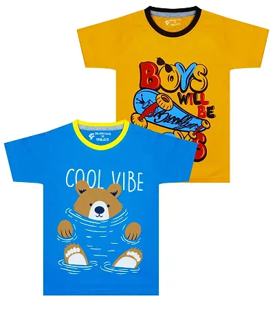 Stylish T-shirt For Baby Boys Pack Of 2