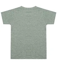 SILVER FANG Regular Fit Boys Cotton Half Sleeve Tshirt Grey-thumb1