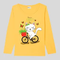 Cute Girls Full Sleeve Cotton Tshirt Pack of 3-thumb3