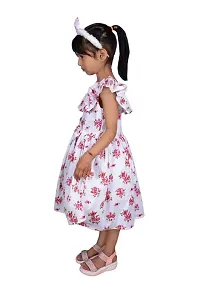 Alina-Enterprises Cotton Printed Girl's Frocks, Comfortable Dress for Girl's-thumb2