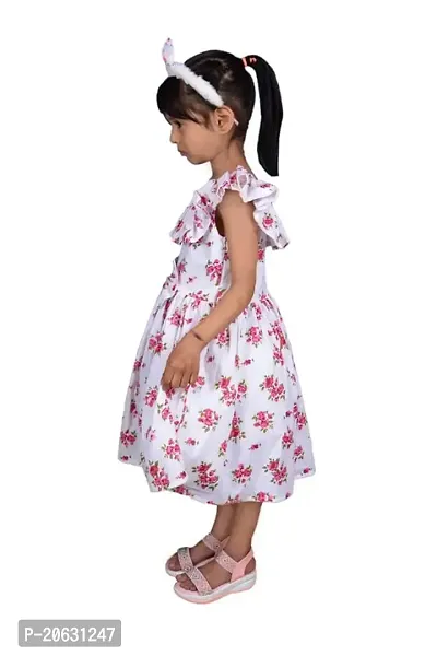 Alina-Enterprises Cotton Printed Girl's Frocks, Comfortable Dress for Girl's-thumb3