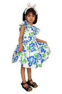 Alina-Enterprises Cotton Printed Girl's Frocks, Comfortable Dress for Girl's-thumb2