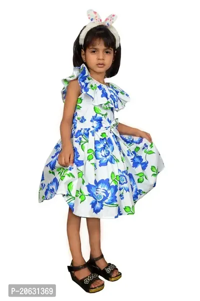 Alina-Enterprises Cotton Printed Girl's Frocks, Comfortable Dress for Girl's-thumb3