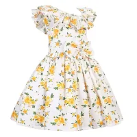 Alina Enterprises Cotton Floral Printed Girl's Frocks.-thumb4