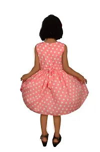 Alina-Enterprises Cotton Printed Girl's Frocks, Comfortable Dress for Girl Kid Pink-thumb3