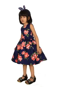 Alina-Enterprises Cotton Printed Girl's Frocks, Comfortable Dress for Girl Kid-thumb1