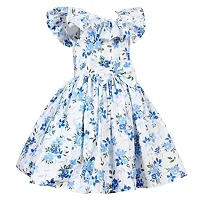 Alina Enterprises Cotton Floral Printed Girl's Frocks.-thumb3