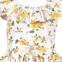 Alina Enterprises Cotton Floral Digital Printed Girl's Frock for Summer-thumb3