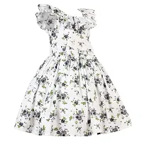 Alina-Enterprises Cotton Printed Girl's Frocks,Knee Length Comfortable Dress for Kids-thumb3