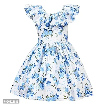 Alina Enterprises Cotton Floral Printed Girl's Frocks.-thumb0