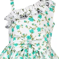 Alina-Enterprises Baby Girls Frocks Dress (11-12 Years, Green)-thumb2