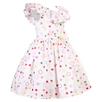 Alina Enterprises Cotton Floral Printed Girl's Frocks.-thumb4