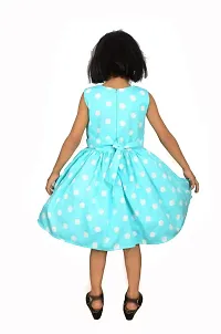 Alina-Enterprises Cotton Printed Girl's Frocks, Comfortable Dress for Girl Kid Green-thumb3