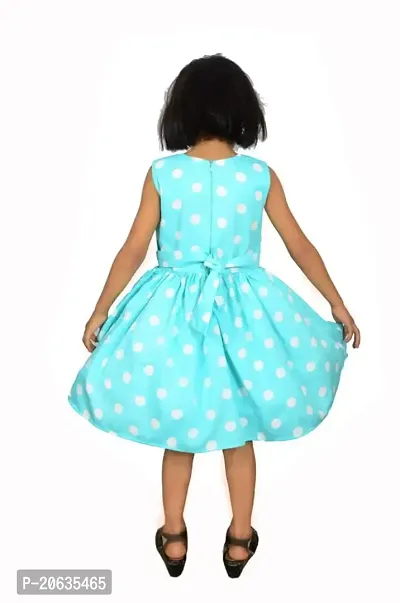 Alina-Enterprises Cotton Printed Girl's Frocks, Comfortable Dress for Girl Kid Green-thumb4