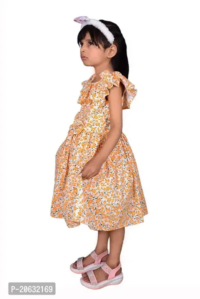 Alina-Enterprises Cotton Printed Girl's Frocks-thumb4