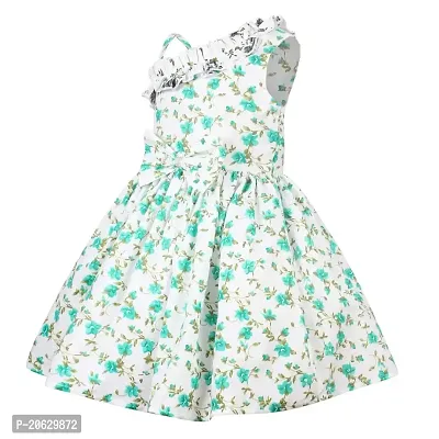 Alina-Enterprises Baby Girls Frocks Dress (11-12 Years, Green)-thumb2