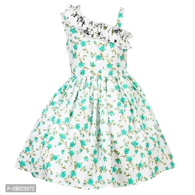 Alina-Enterprises Baby Girls Frocks Dress (11-12 Years, Green)-thumb4