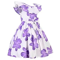 Alina Enterprises Cotton Floral Printed Girl's Frocks.-thumb1