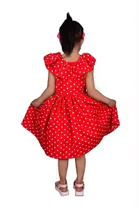 Alina Moda Baby Girls Frocks Dress (7-8 Years, Red)-thumb3