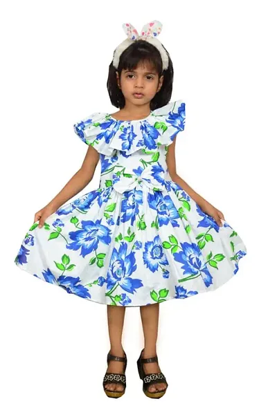 Alina-Enterprises Girl's Frocks, Comfortable Dress for Girl's