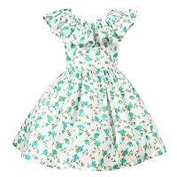 Alina Enterprises Cotton Floral Printed Girl's Frocks.-thumb2