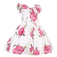 Alina Enterprises Cotton Floral Printed Girl's Frocks.-thumb2