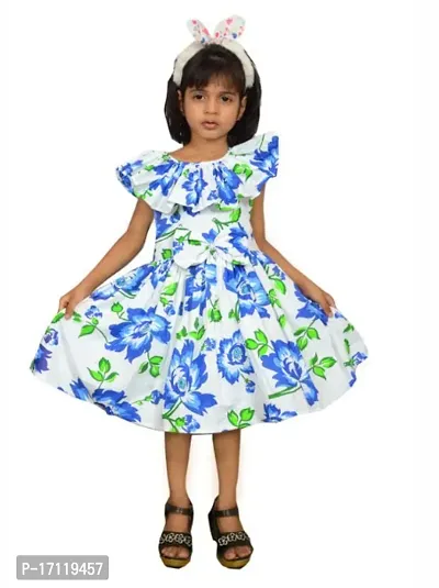 Stylish Fancy Designer Cotton Printed Frocks Dresses For Girls