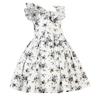 Alina Enterprises Cotton Floral Printed Girl's Frocks.-thumb1