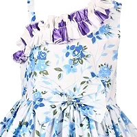 Alina-Enterprises Cotton Printed one Shoulder Frock for Girls-thumb2