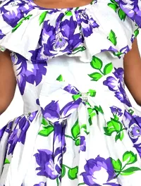 Stylish Fancy Designer Cotton Printed Frocks Dresses For Girls-thumb4