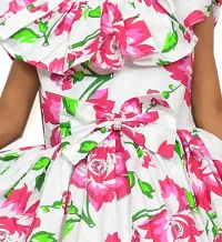 Stylish Fancy Designer Cotton Printed Frocks Dresses For Girls-thumb1